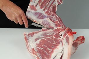 Lamb Spatchcock (shoulder) Meat Cut Spec Step 1